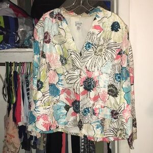 Chico’s floral blazer